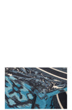 CHRISTIAN DIOR Palm Tree Book Tote Large Blue