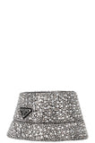 PRADA 2021 Logo Crytsal Embellished Bucket Hat