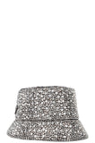 PRADA 2021 Logo Crytsal Embellished Bucket Hat