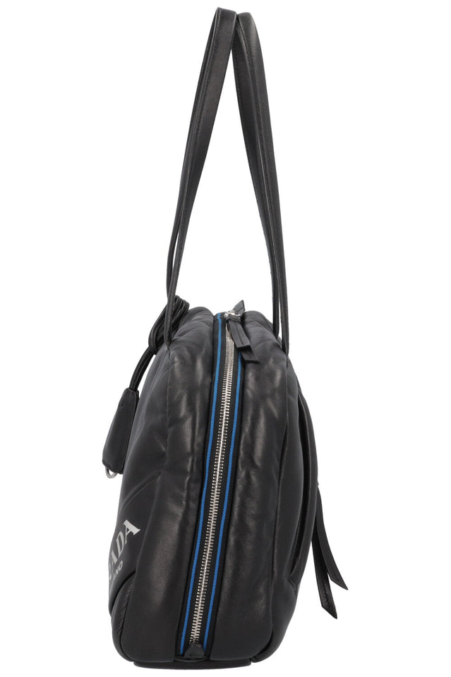 PRADA Padded Bowler Bag Black
