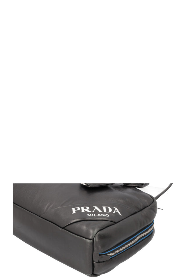 PRADA Padded Bowler Bag Black