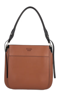 PRADA Margit Bag Leather Brown Black