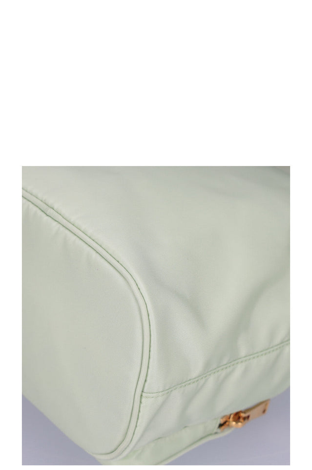 PRADA Duet Re-Nylon Bucket Bag Mint