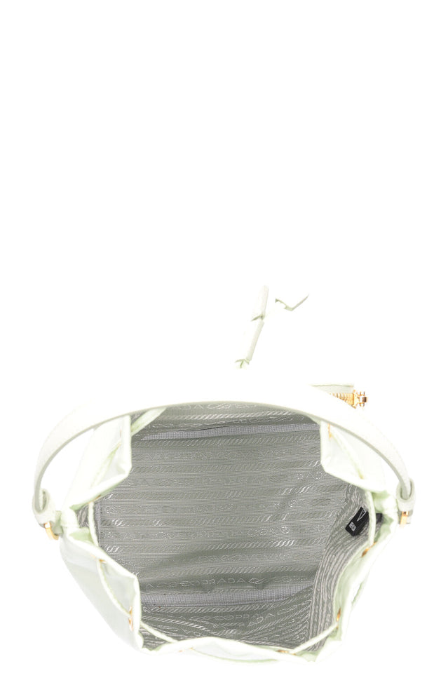 PRADA Duet Re-Nylon Bucket Bag Mint