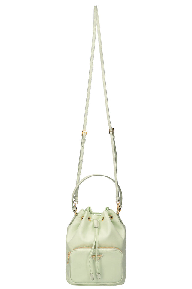 PRADA Duet Re-Nylon Bucket Bag Mint