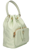 PRADA Duet Re-Nylon Bucket Bag Mint