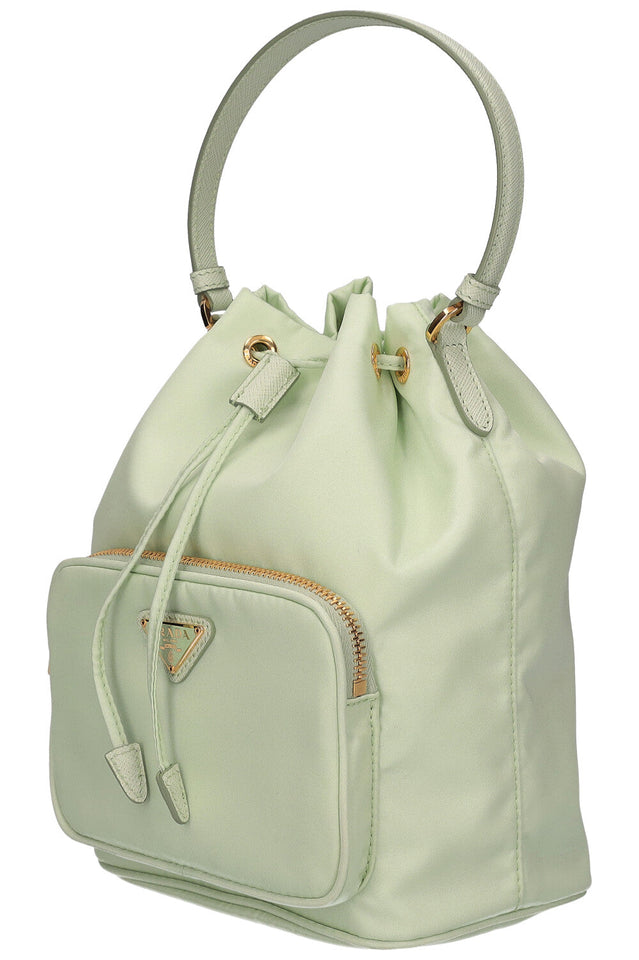 PRADA Duet Re-Nylon Bucket Bag Mint