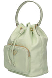 PRADA Duet Re-Nylon Bucket Bag Mint