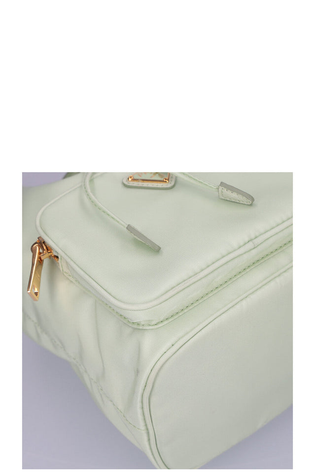 PRADA Duet Re-Nylon Bucket Bag Mint