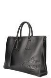 PRADA Logo Tote Bag Saffiano Black