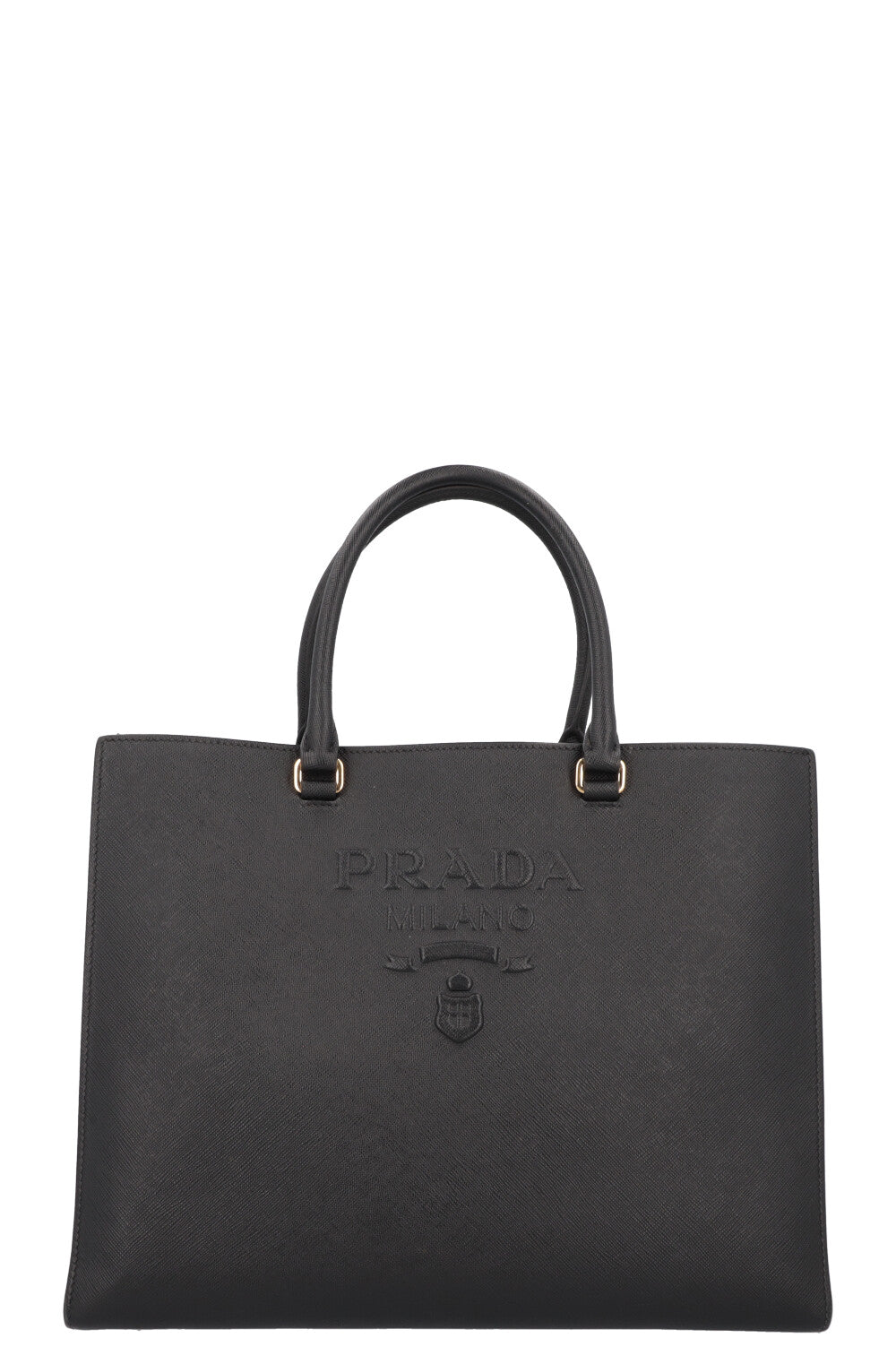 Prada Tote Bag Saffiano Leather Black