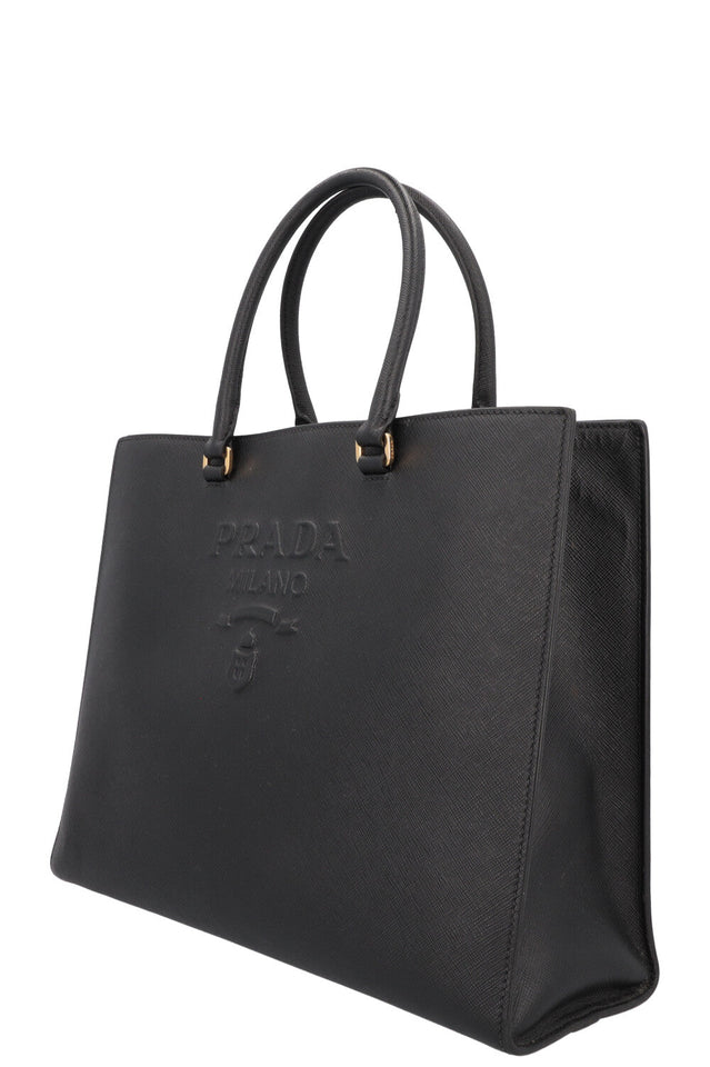 Prada Tote Bag Saffiano Leather Black