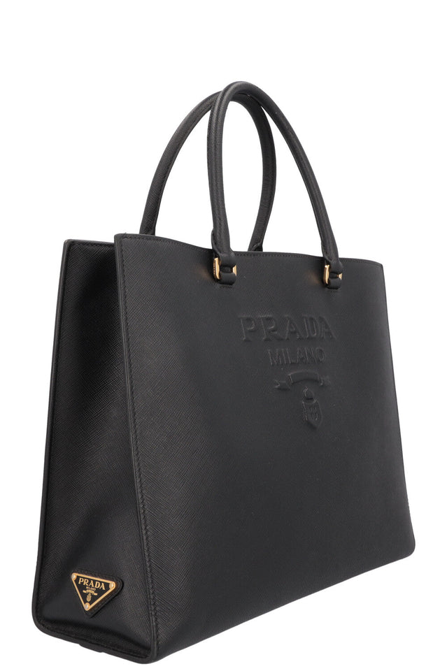 Prada Tote Bag Saffiano Leather Black