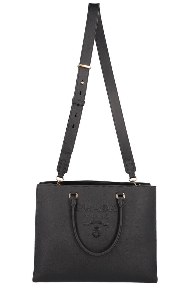 Prada Tote Bag Saffiano Leather Black