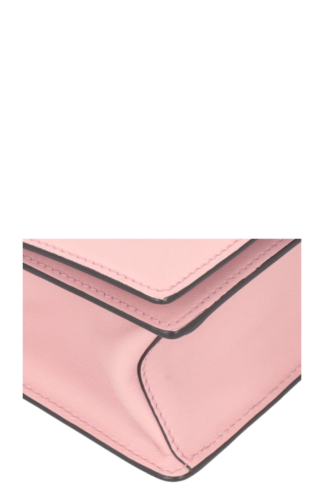 PRADA Calf Plex Ribbon Bag Dusty Rose