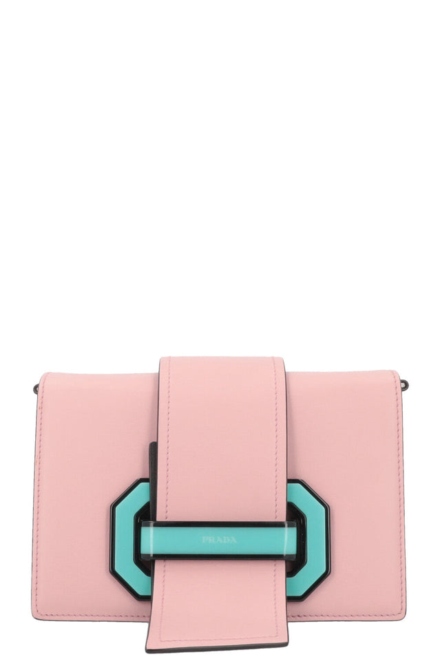 PRADA Calf Plex Ribbon Bag Dusty Rose