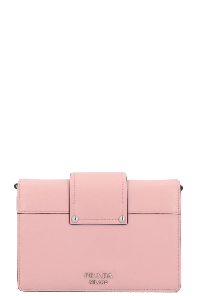 PRADA Calf Plex Ribbon Bag Dusty Rose