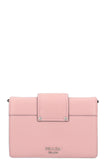 PRADA Calf Plex Ribbon Bag Dusty Rose