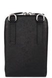 PRADA Smartphone Crossbody Bag Saffiano Black