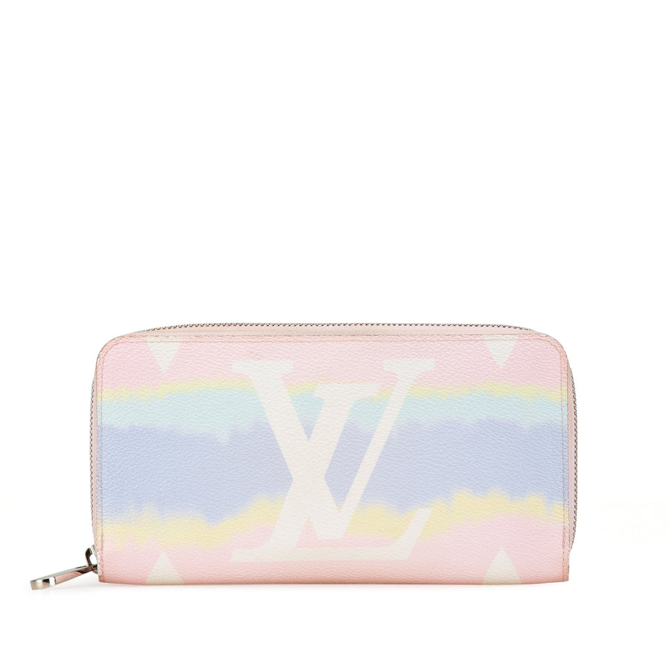 Pink Louis Vuitton Monogram Escale Zippy Wallet