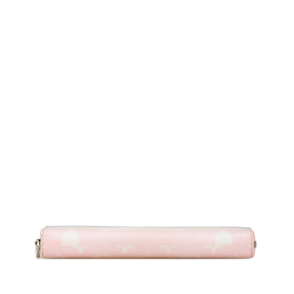 Pink Louis Vuitton Monogram Escale Zippy Wallet