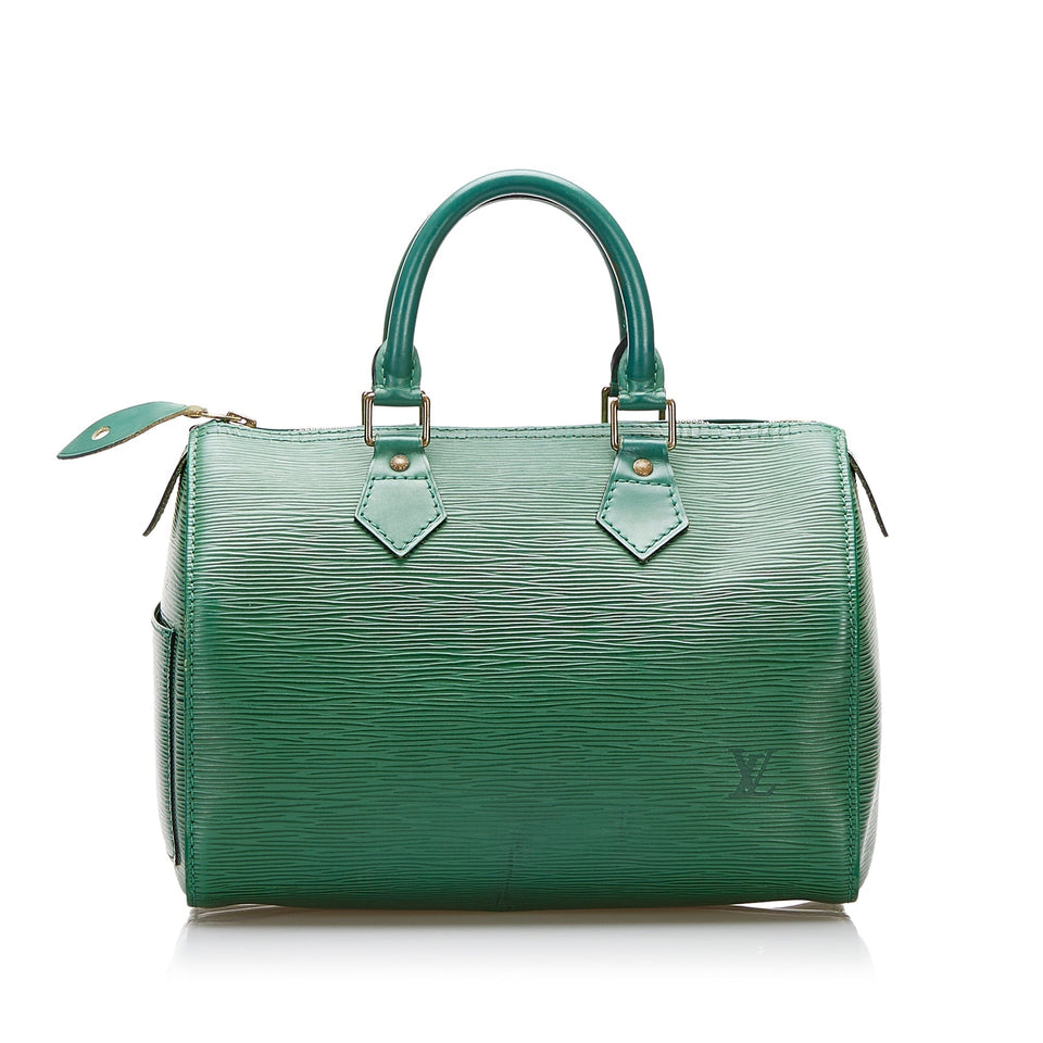 Louis Vuitton Speedy 25 Green Epi