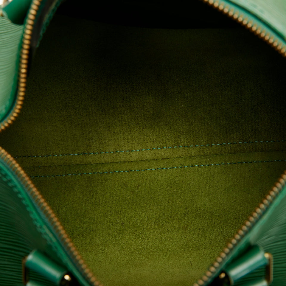 Louis Vuitton Speedy 25 Green Epi