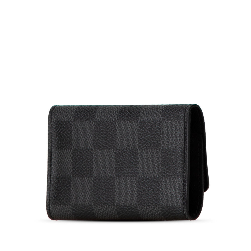 Gray Louis Vuitton Damier Graphite 6 Key Holder