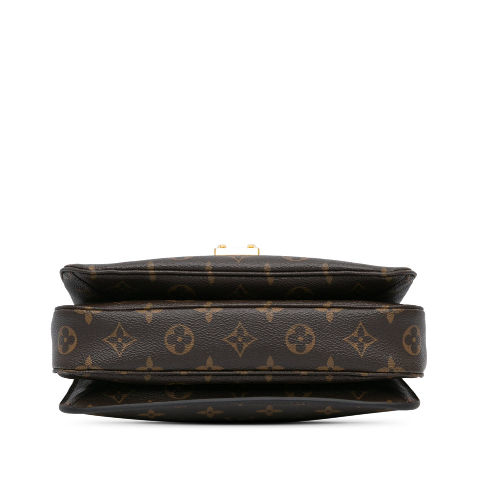 Brown Louis Vuitton Monogram Pochette Metis Satchel