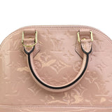 Pink Louis Vuitton Monogram Vernis Flower Alma BB Satchel