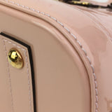 Pink Louis Vuitton Monogram Vernis Flower Alma BB Satchel