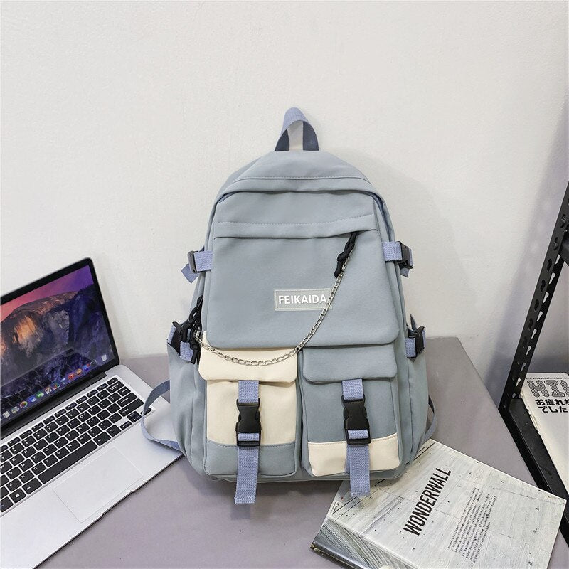 School Bags for High School Students Cool Bookbags for Teenagers Girls Boys School Backpacks Kawaii Preppy College Backpacks