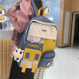 Kawaii Girl Backpack  Leisure Women Travel Bagpack Cute School Bag for Teenage Bookbag Femal Mochila Waterproof