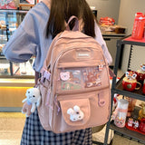 Kawaii Girl College Backpack Schoolbag for Teenage Student Female Bagpack Women Shoulder Bag