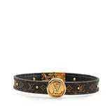 Brown Louis Vuitton Monogram LV Circle Reversible Bracelet