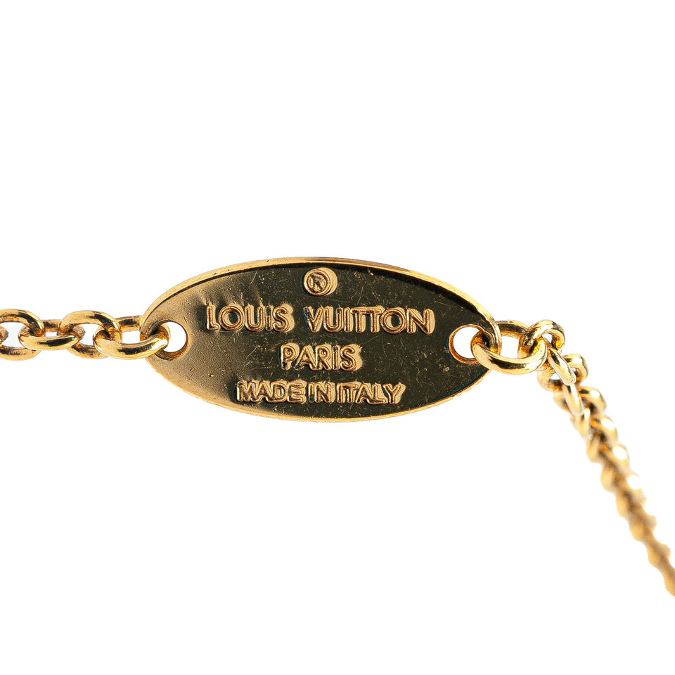 Gold Louis Vuitton Gold Plated My LV Affair Bracelet