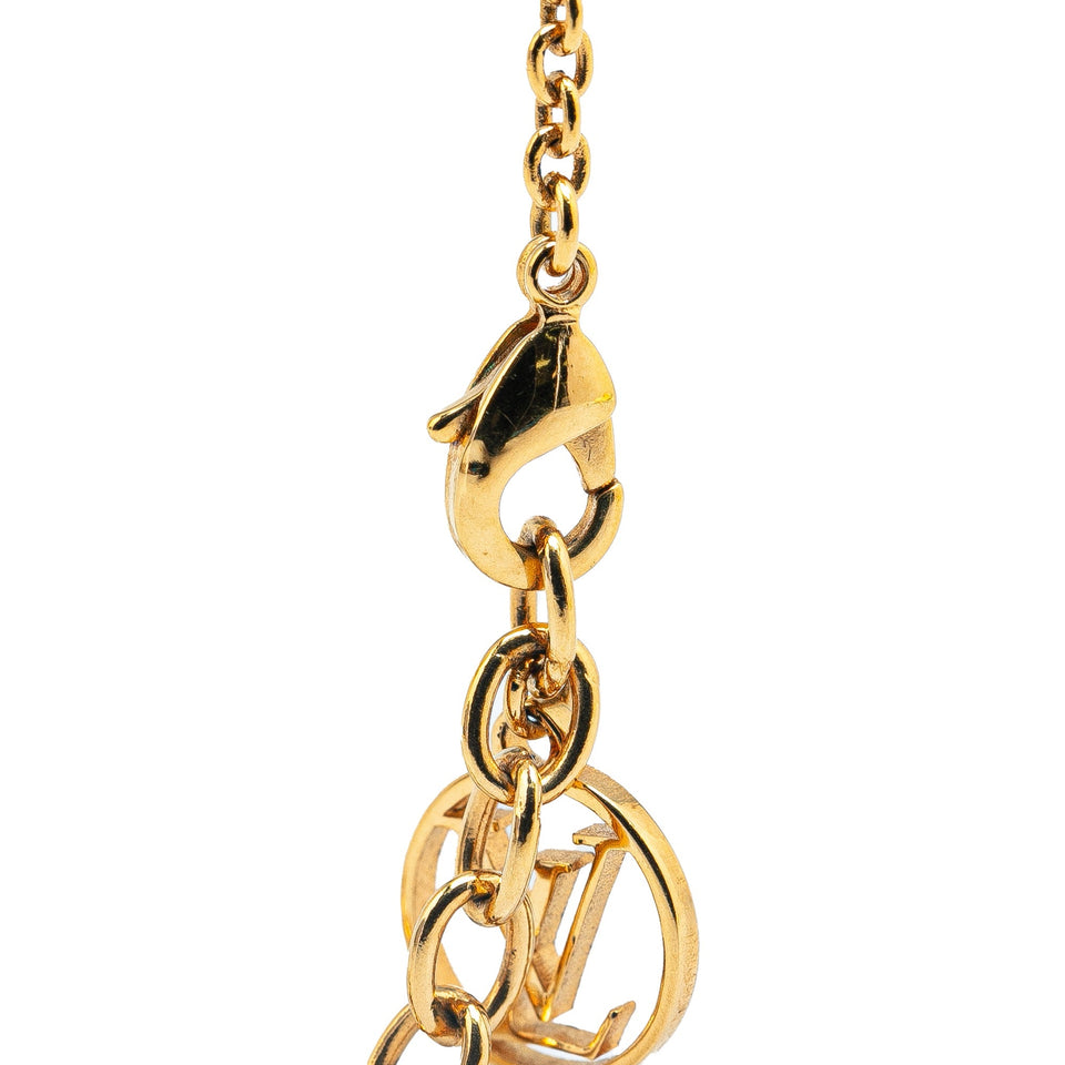 Gold Louis Vuitton Gold Plated My LV Affair Bracelet