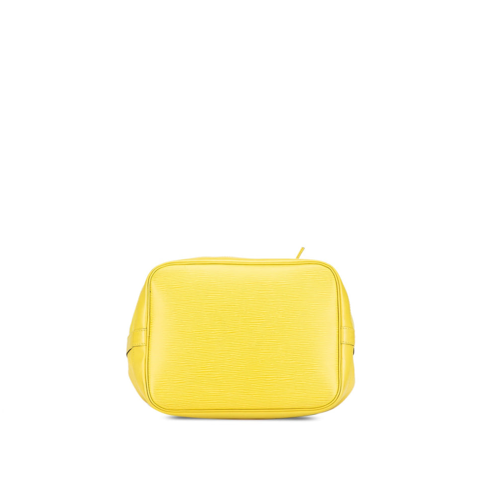 Yellow Louis Vuitton Epi Noe BB Bucket Bag