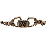 Brown Louis Vuitton Brass and Ceramic Baroque Charms Necklace