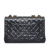 Chanel Classic Single Flap Maxi Black Lambskin Gold