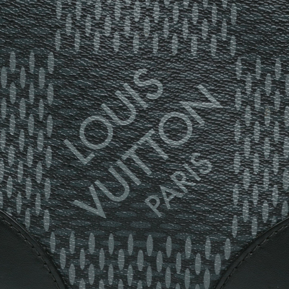 Black Louis Vuitton Damier Graphite 3D Amazone Sling Bag