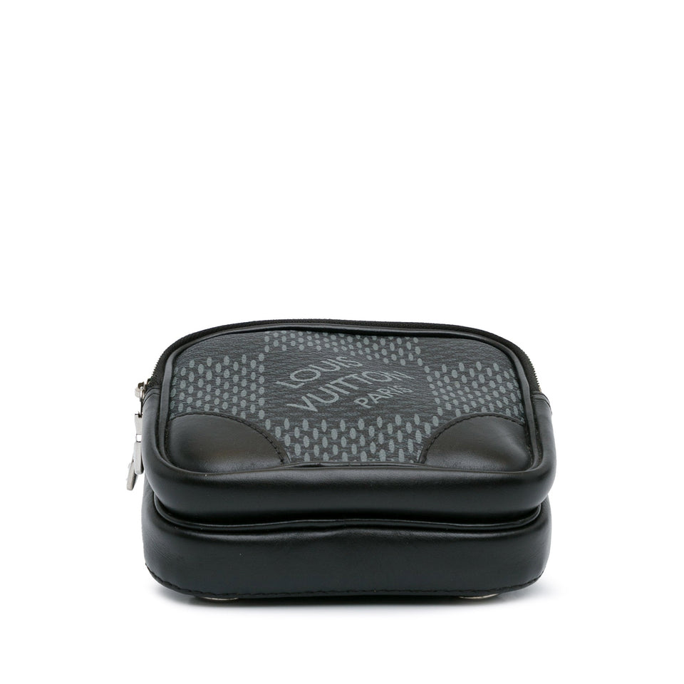 Black Louis Vuitton Damier Graphite 3D Amazone Sling Bag