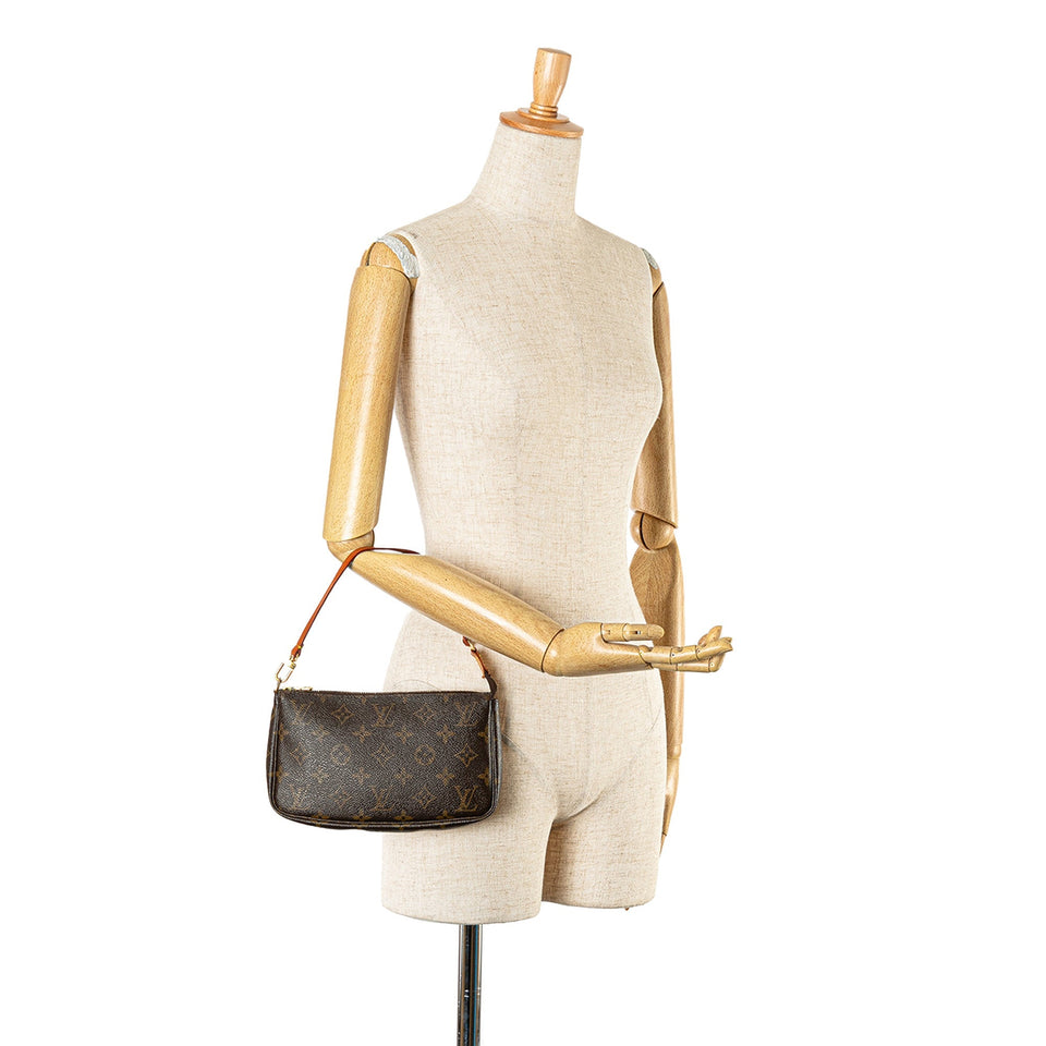 Brown Louis Vuitton Monogram Pochette Accessoires Shoulder Bag
