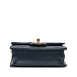 Chanel Flap Bag Chic Pearls Blue Lambskin Gold