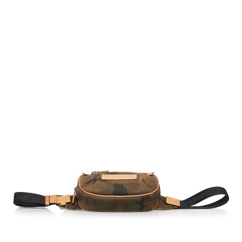 Brown Louis Vuitton Supreme Camouflage Bum Bag PM