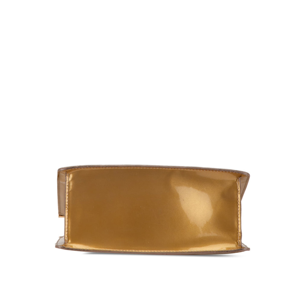 Gold Louis Vuitton Monogram Vernis Deesse PM Handbag