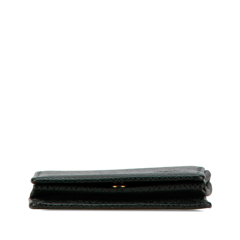 Green Louis Vuitton Taiga Porte Monnaie Boite Coin Purse