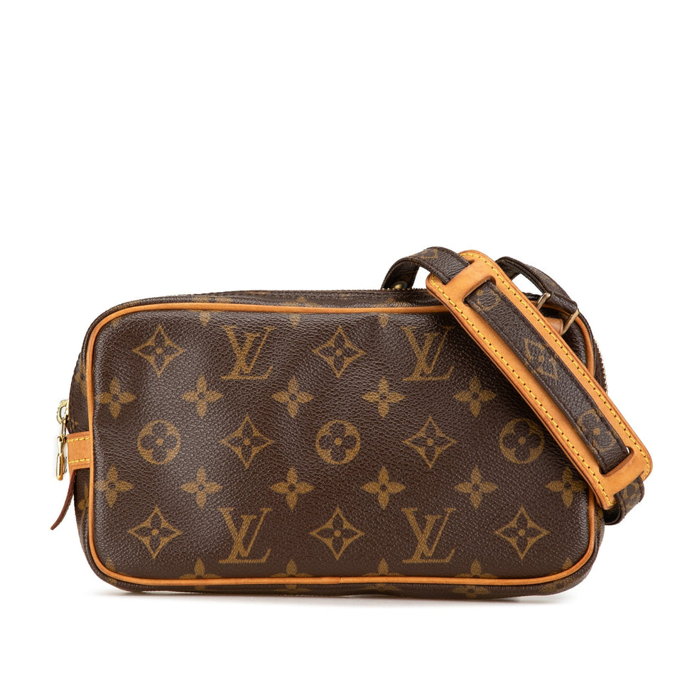 Brown Louis Vuitton Monogram Pochette Marly Bandouliere Crossbody Bag