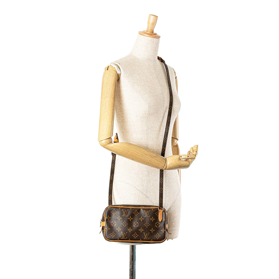 Brown Louis Vuitton Monogram Pochette Marly Bandouliere Crossbody Bag