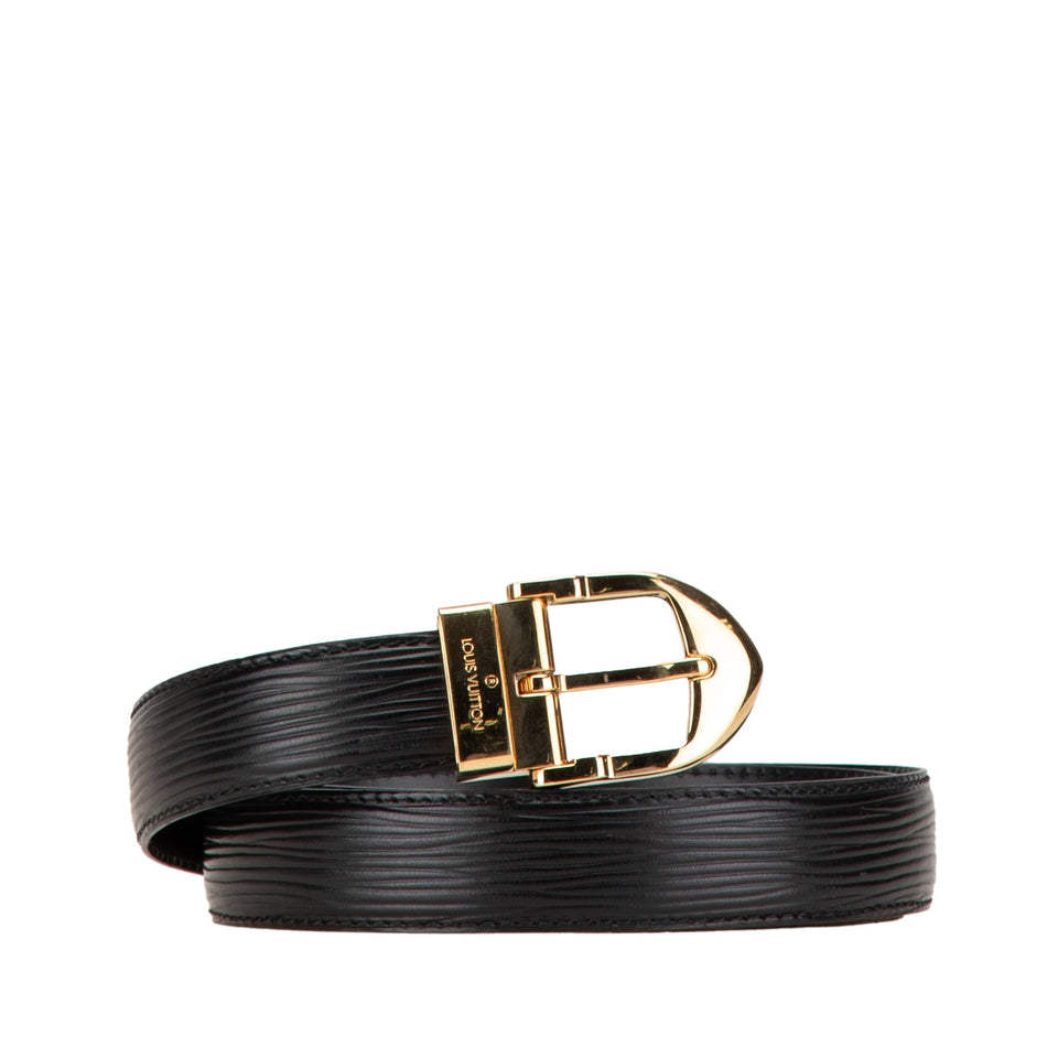 Black Louis Vuitton Epi Ceinture Belt